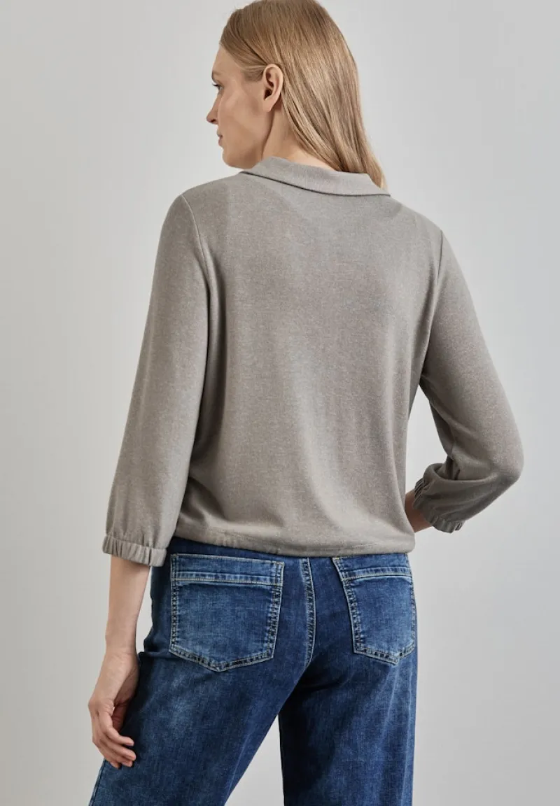 Street One Shirts*Melange-Look-Jacke breezy beige mel.