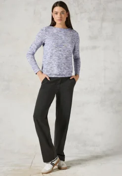 Cecil Shirts*Melange-Shirt mulit lilac melange