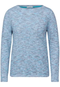 Cecil Shirts*Melange-Shirt multi aqua melange