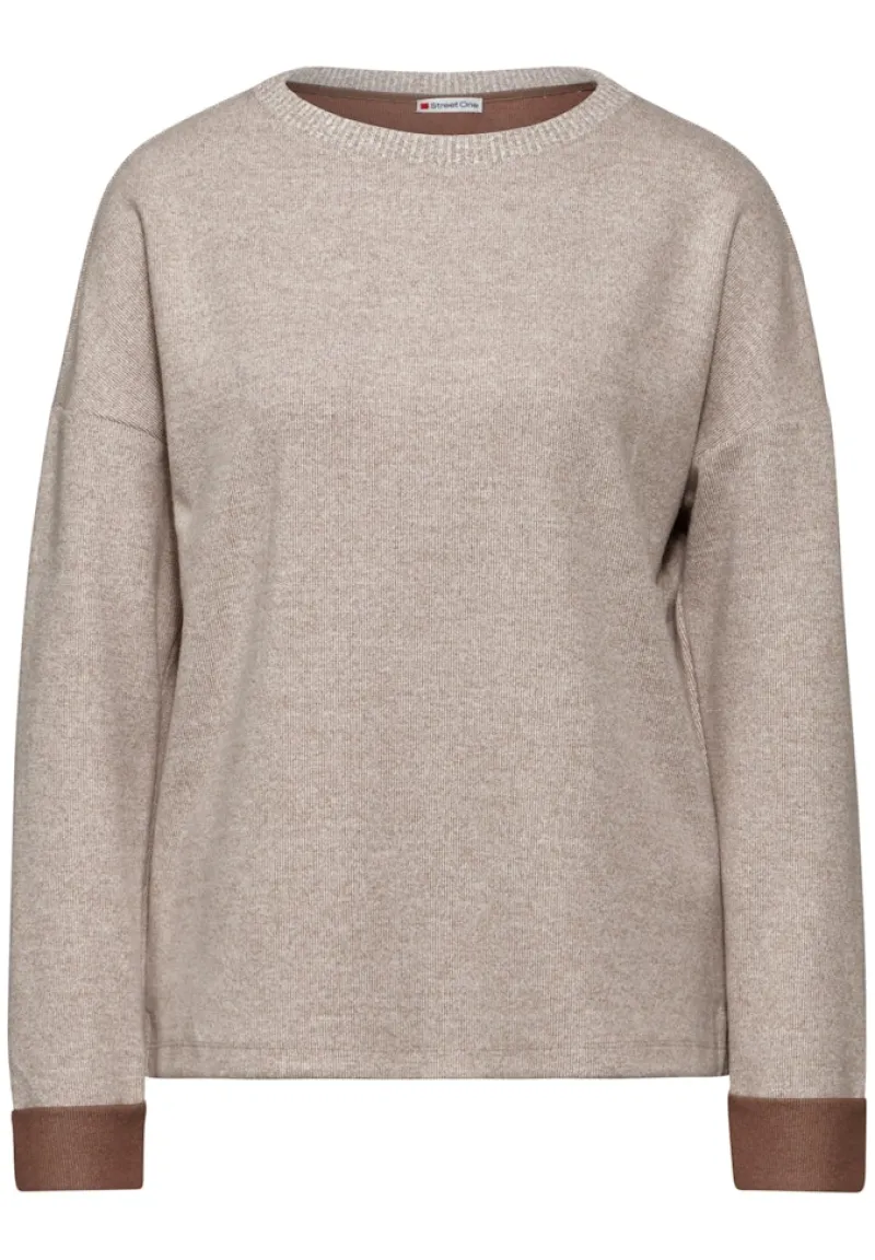 Street One Shirts*Melange-Shirt rich mocha mel.