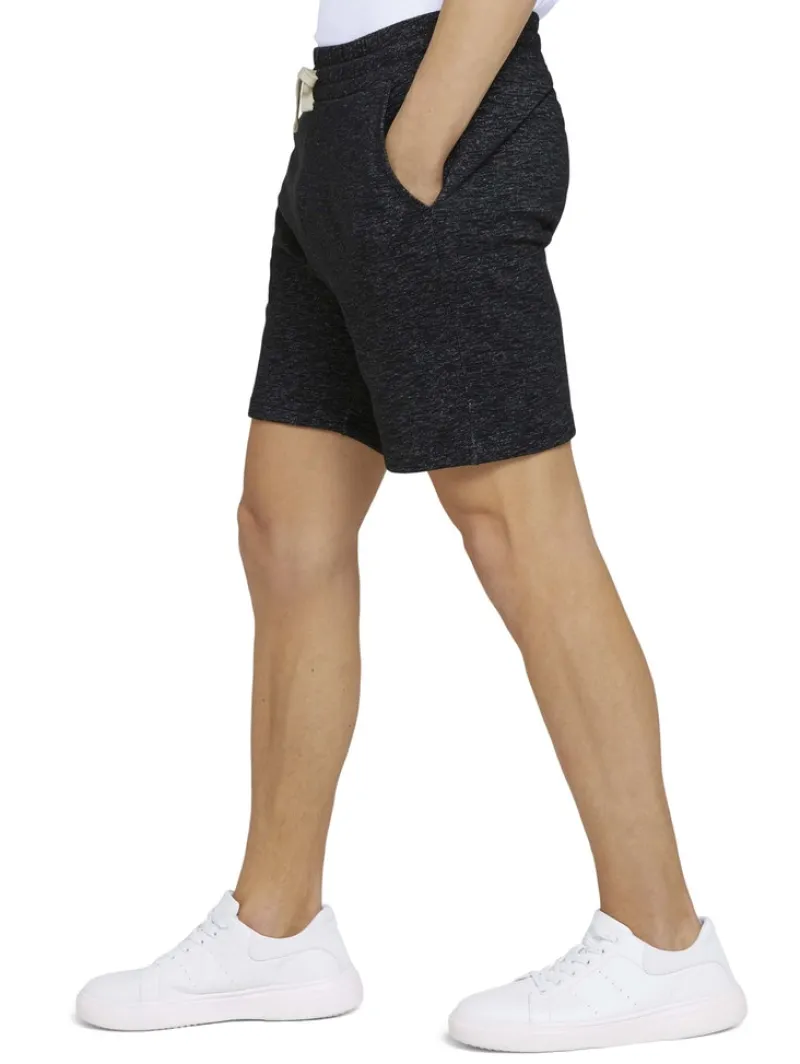 Tom Tailor Denim Shorts*Melierte Sweatshorts black non-solid