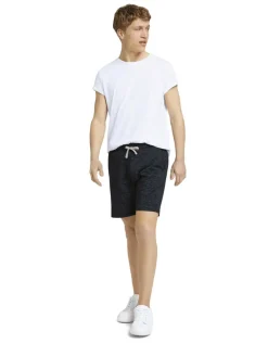 Tom Tailor Denim Shorts*Melierte Sweatshorts black non-solid