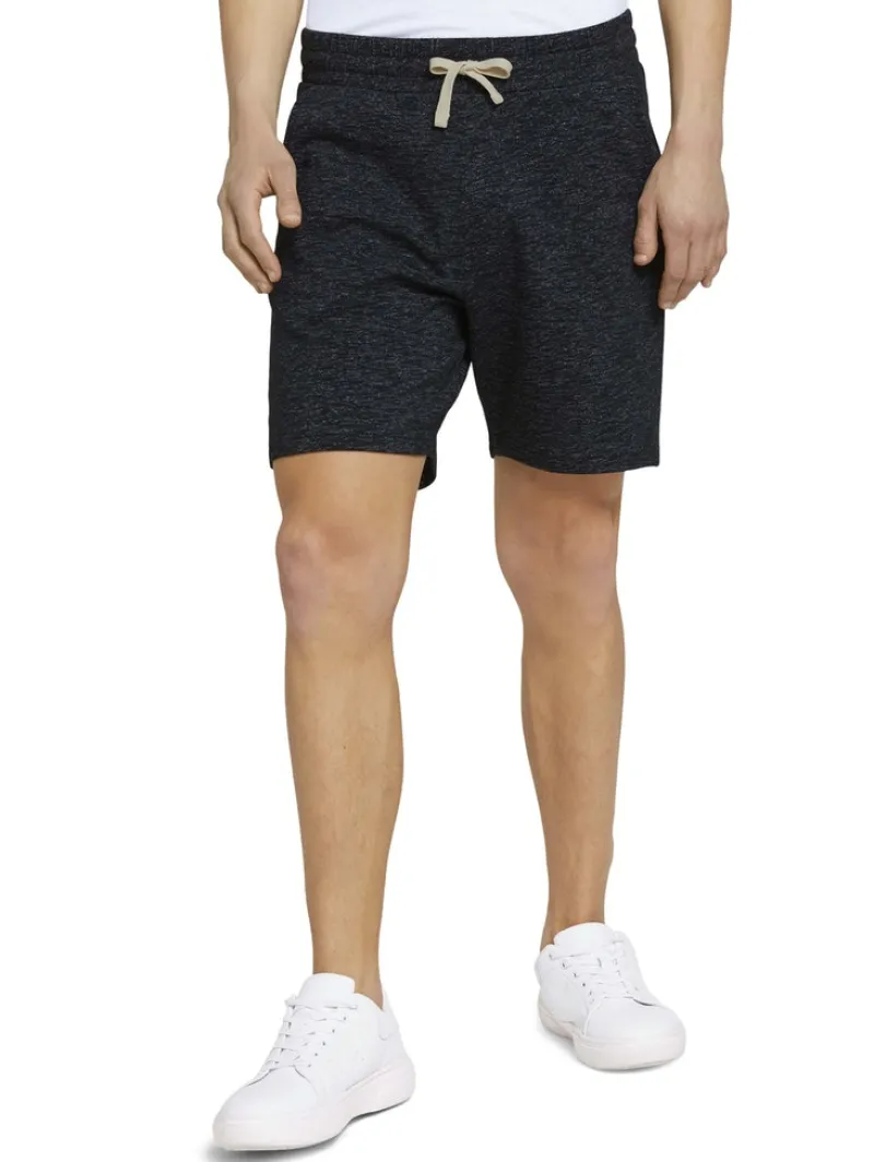 Tom Tailor Denim Shorts*Melierte Sweatshorts black non-solid