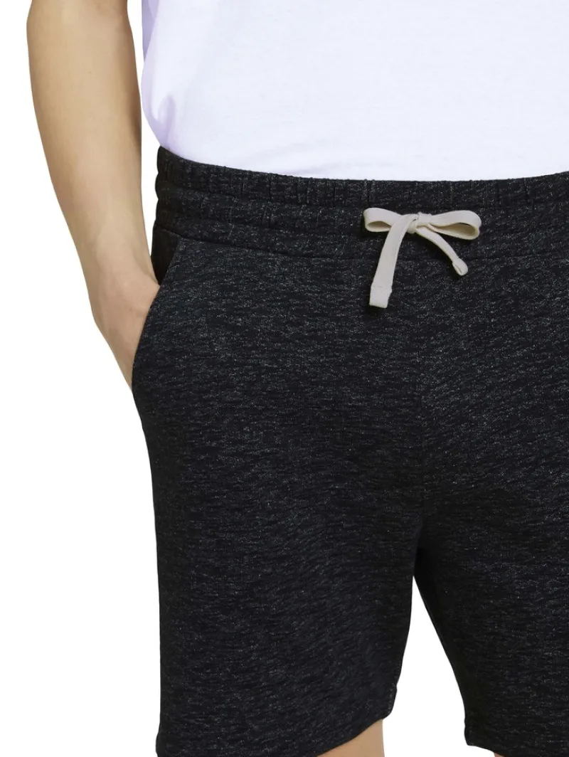 Tom Tailor Denim Shorts*Melierte Sweatshorts black non-solid