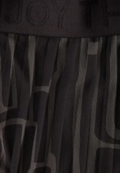 Street One Röcke*Mesh Plissée Rock mit Print darkest brown
