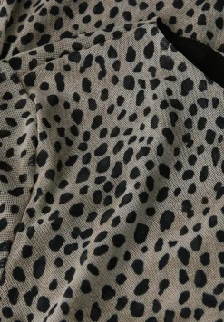 Street One Kleider*Mesh-Kleid mit Leo-Muster sanded beige