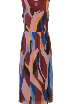 Street One Kleider*Meshkleid mit Print foxy red