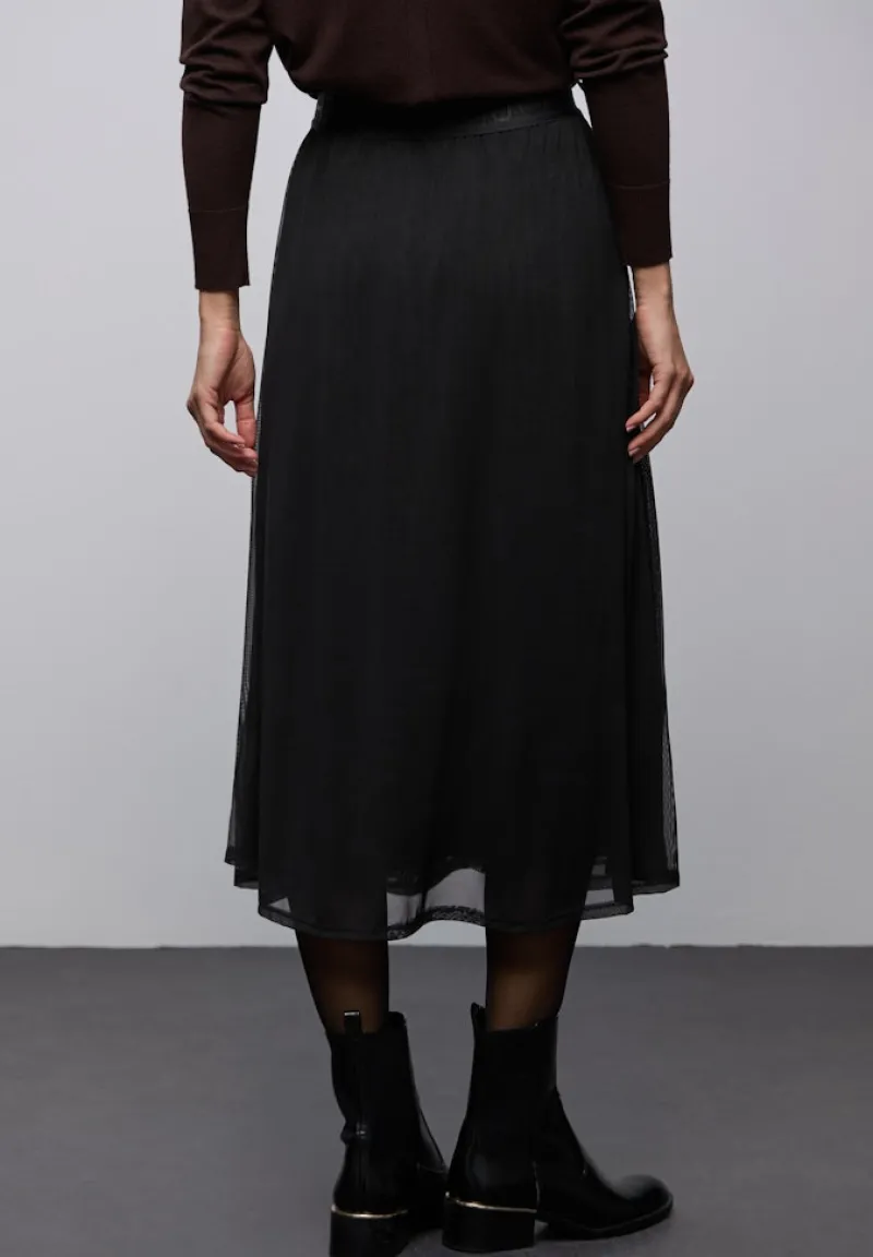 Street One Röcke*Mesh-Rock Black