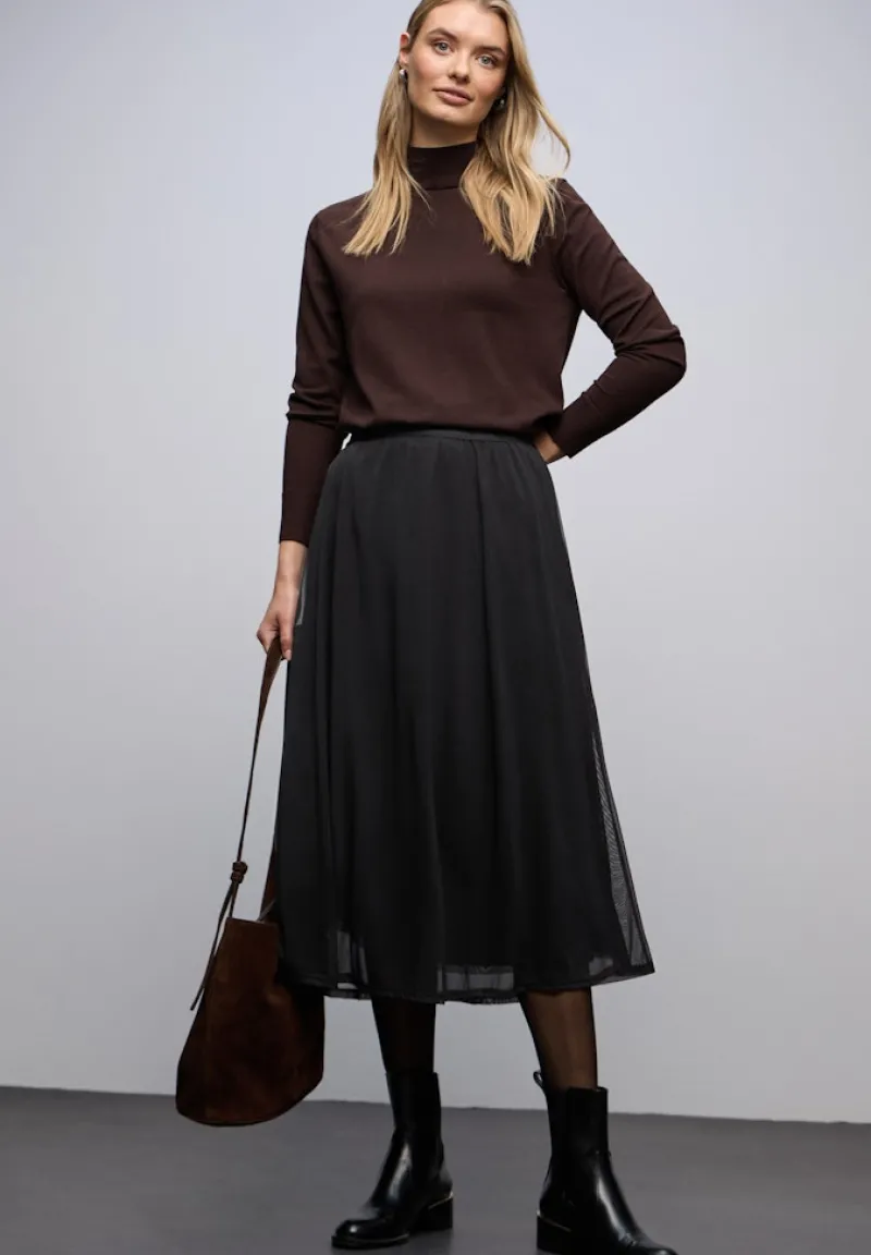 Street One Röcke*Mesh-Rock Black