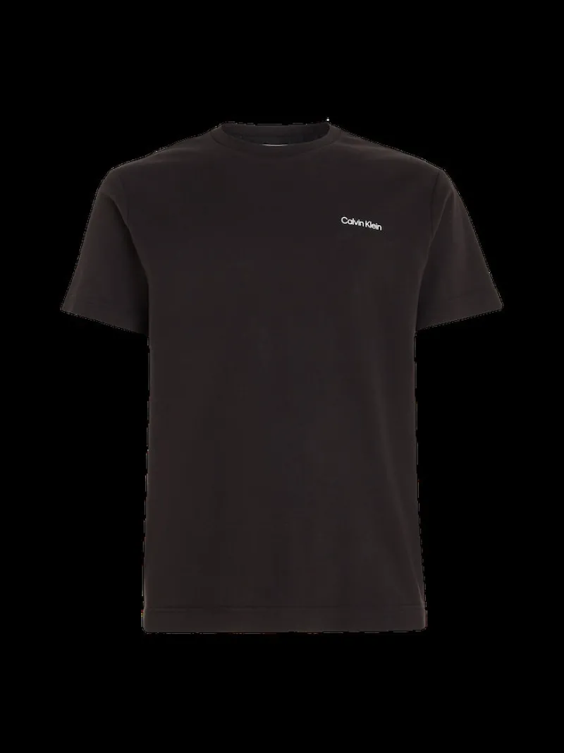 Calvin Klein Shirts|Big Boys*MICRO LOGO INTERLOCK T-SHIRT ck black