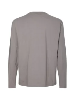 Calvin Klein Shirts*MICRO LOGO LS MOCK NECK T-SHIRT grey asphalt