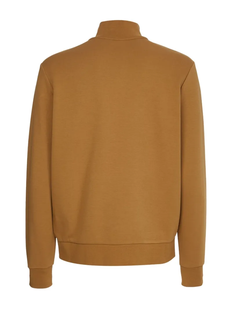 Calvin Klein Pullover & Sweatshirts*MICRO LOGO REPREVE Q-ZIP caramel