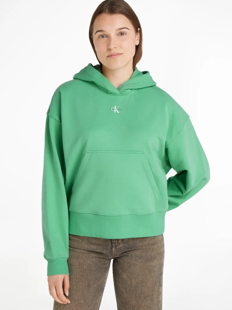 Calvin Klein Jeans Pullover & Sweatshirts*MICRO MONOLOGO HOODIE neptunes wave