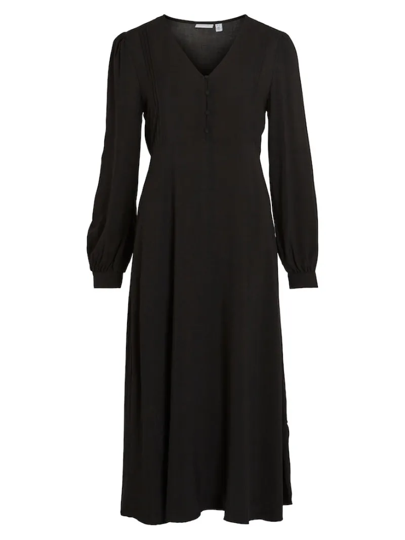 Vila Kleider*Midikleid black1