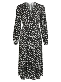 Vila Kleider*Midikleid black2