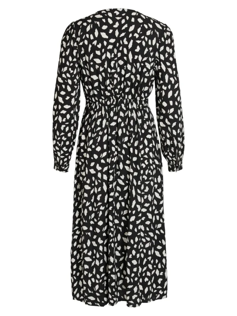 Vila Kleider*Midikleid black2