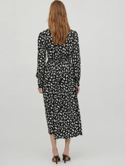 Vila Kleider*Midikleid black2
