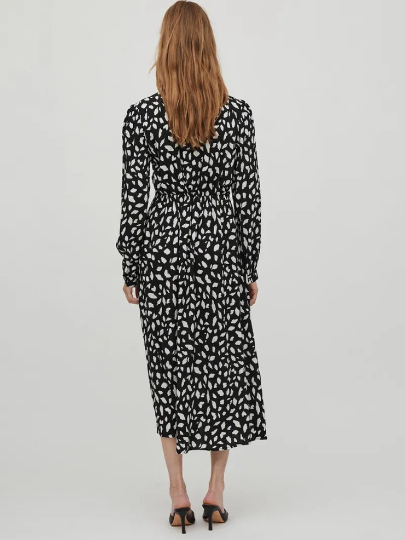 Vila Kleider*Midikleid black2