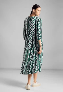 Street One Kleider*Midikleid mit Print cool vintage green