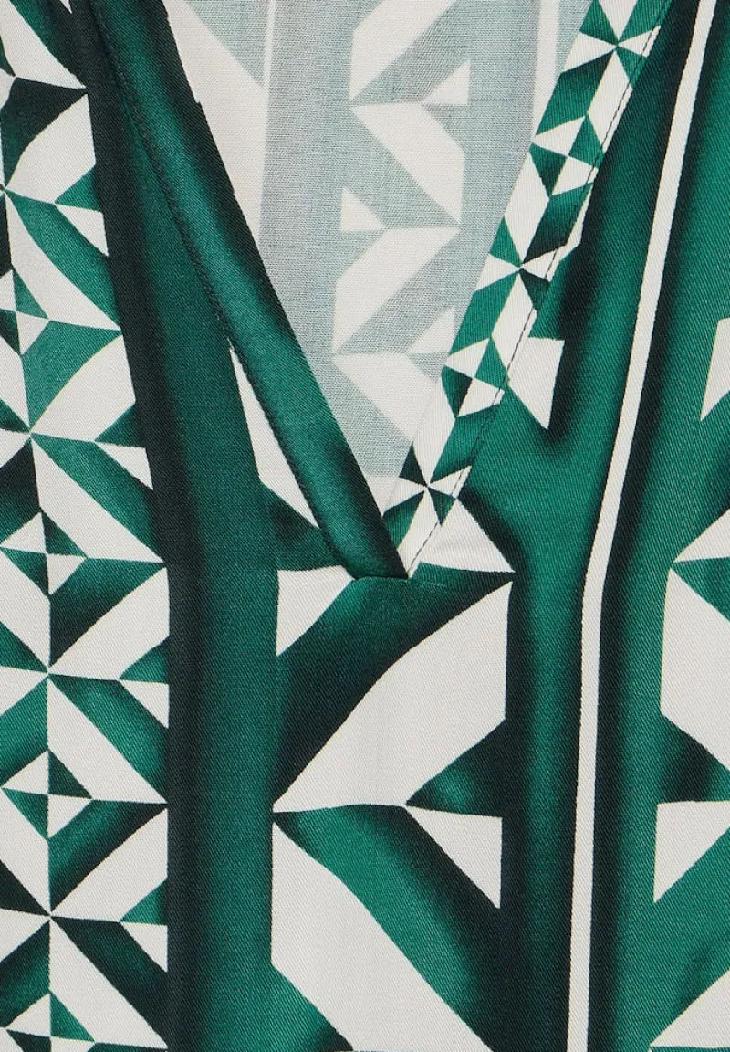 Street One Kleider*Midikleid mit Print cool vintage green