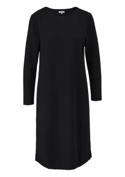 s.Oliver Kleider*Midikleid mit Struktur Schwarz