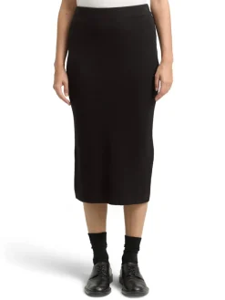 Tom Tailor Röcke*Midi-Rock mit Schlitz deep black