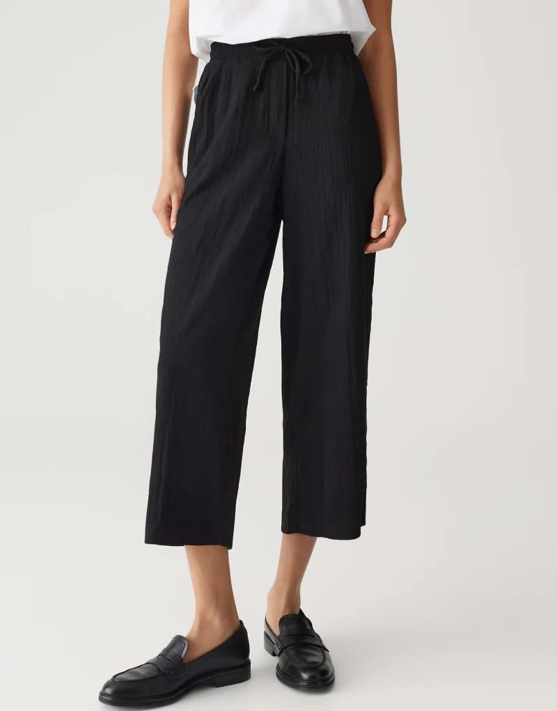 Opus Hosen*Mileni crinkle Black