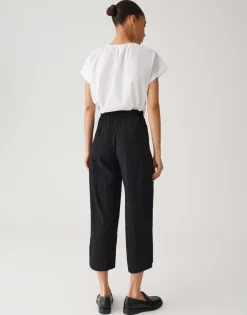 Opus Hosen*Mileni crinkle Black