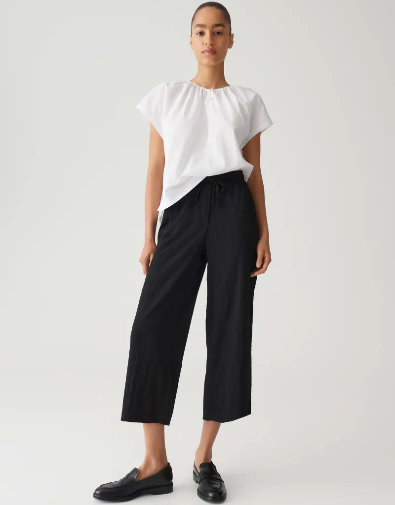 Opus Hosen*Mileni crinkle Black