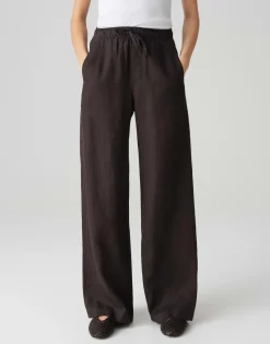 Opus Hosen*Mileni linen midnight brown
