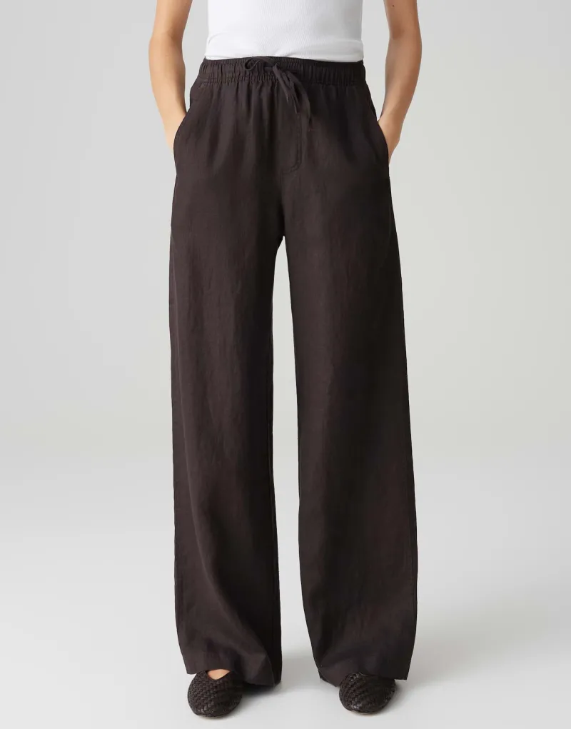 Opus Hosen*Mileni linen midnight brown