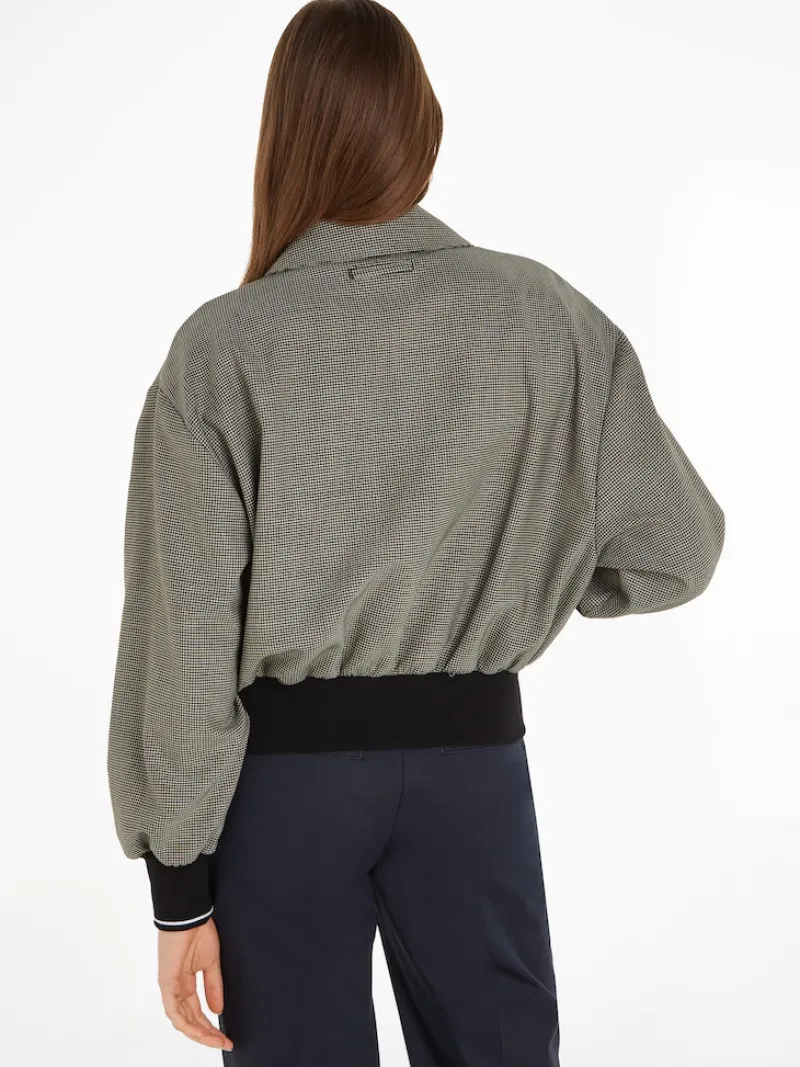 Tommy Hilfiger Jacken*MINI CHECK BOMBER JACKET white check