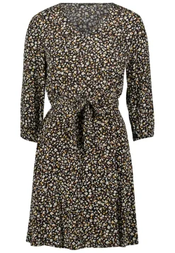 Zero Kleider*Minikleid mit Blumendruck blackcream