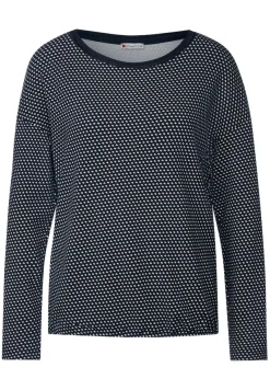 Street One Shirts*Minimalmuster Shirt deep blue