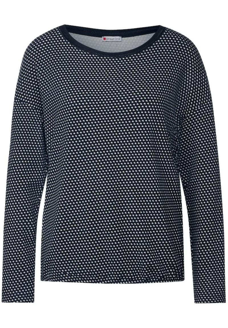 Street One Shirts*Minimalmuster Shirt deep blue