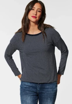 Street One Shirts*Minimalmuster Shirt deep blue