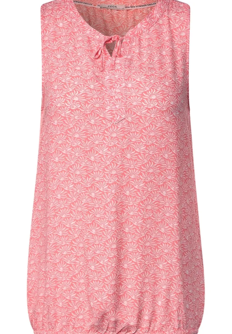 Cecil Blusen*Minimalprint Bluse soft pink