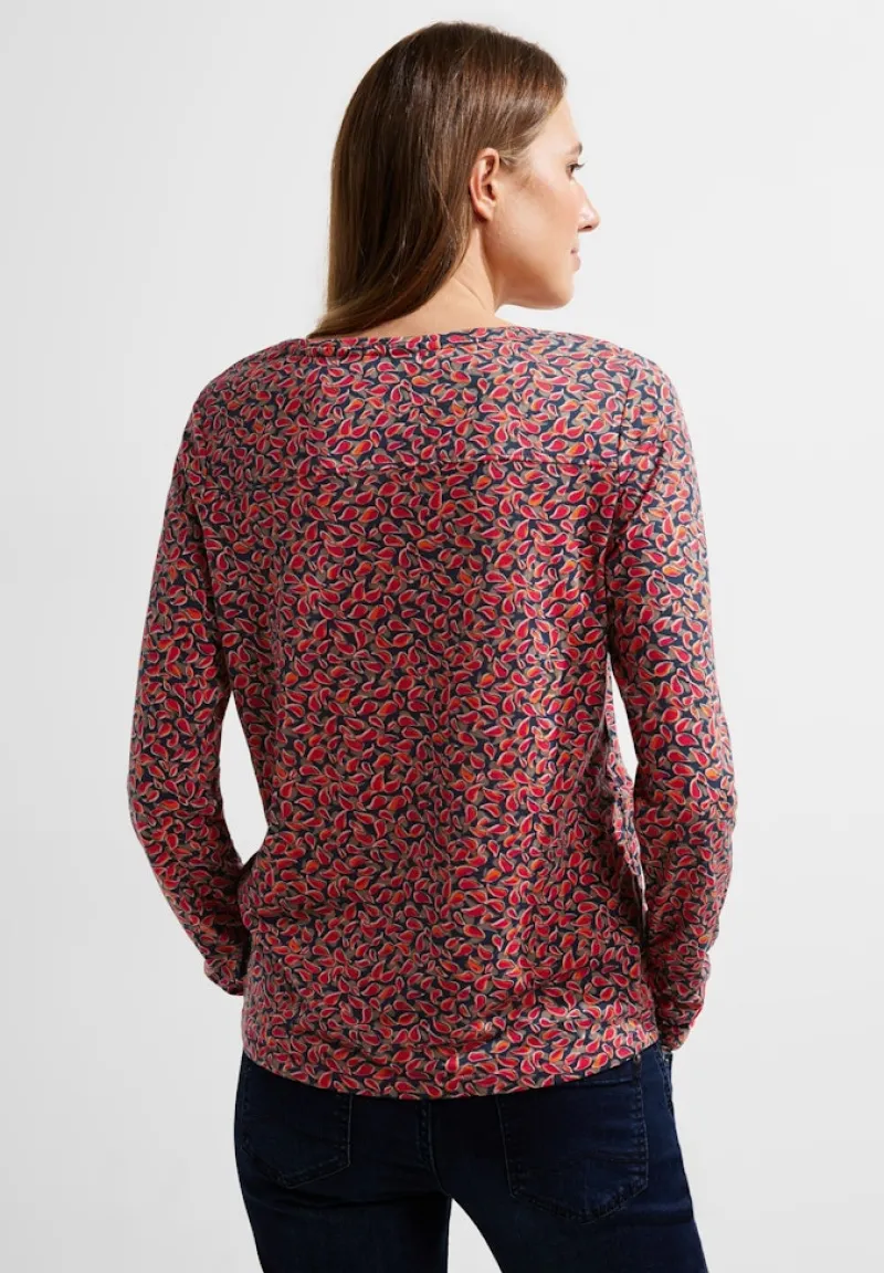 Cecil Shirts*Minimalprint Tunikashirt cosy coral