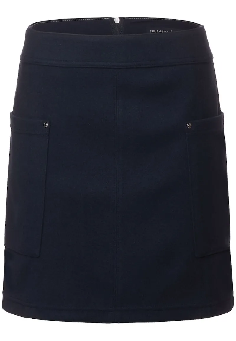 Street One Röcke*Minirock in Woll-Optik deep blue