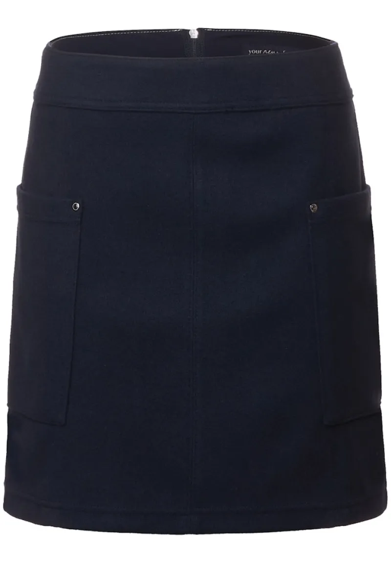 Street One Röcke*Minirock in Woll-Optik deep blue