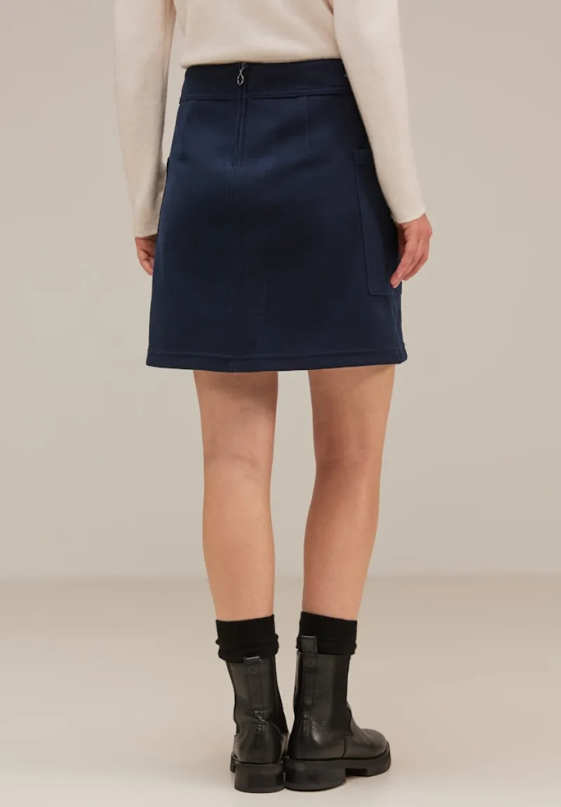 Street One Röcke*Minirock in Woll-Optik deep blue