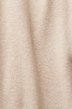 Esprit Pullover & Sweatshirts*Mit Leinen: lange Weste mit Bindegürtel light taupe