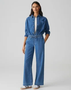 Opus Jeans*Miva palazzo french mid coastal blue