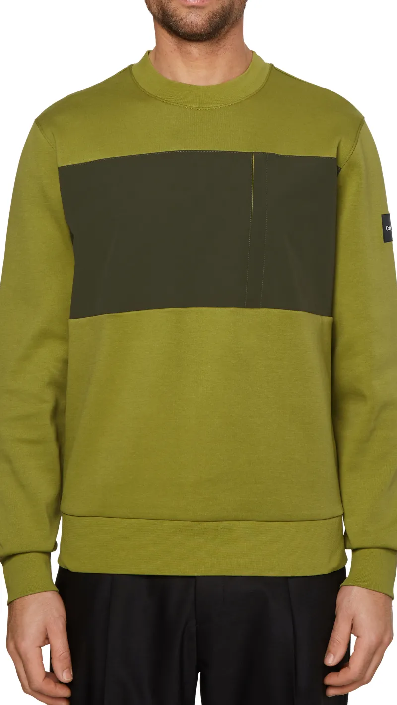 Calvin Klein Pullover & Sweatshirts*MIX MEDIA REPREVE SWEATSHIRT LRV