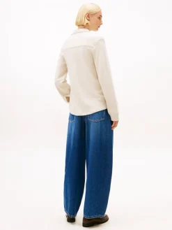 Tommy Hilfiger Blusen*MODERN INTERLOCK REG LS SHIRT heather oatmilk