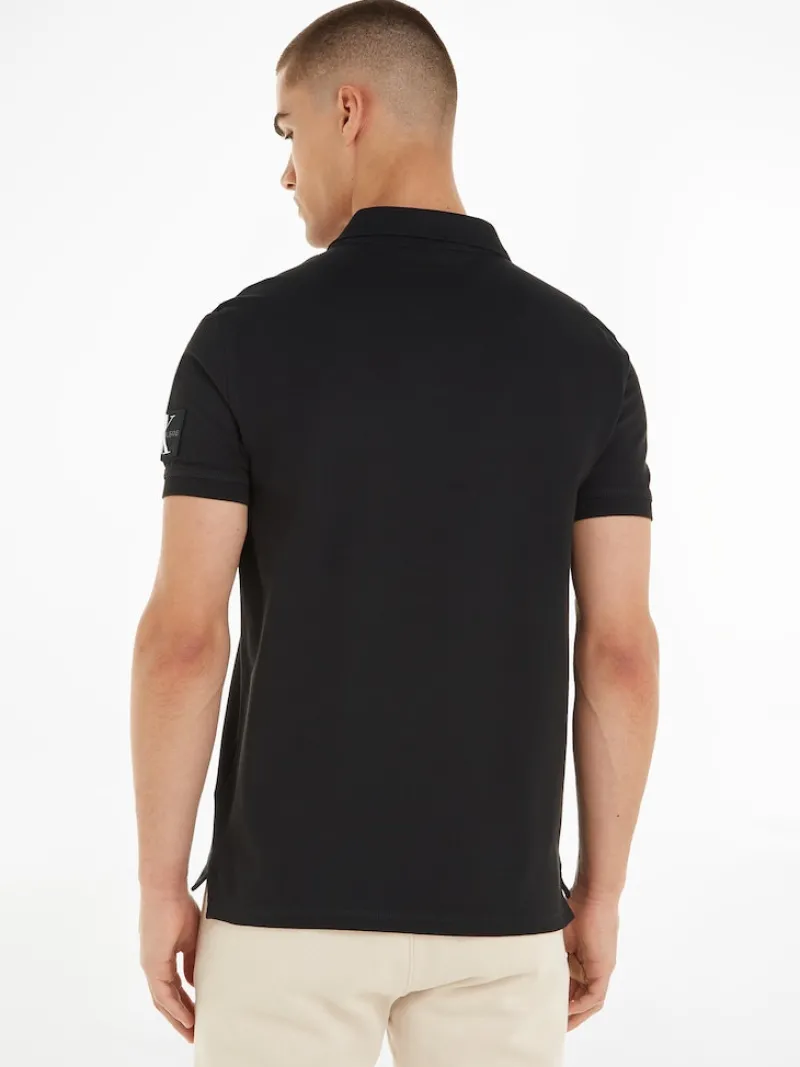 Calvin Klein Jeans Shirts*MONOLOGO BADGE POLO ck black