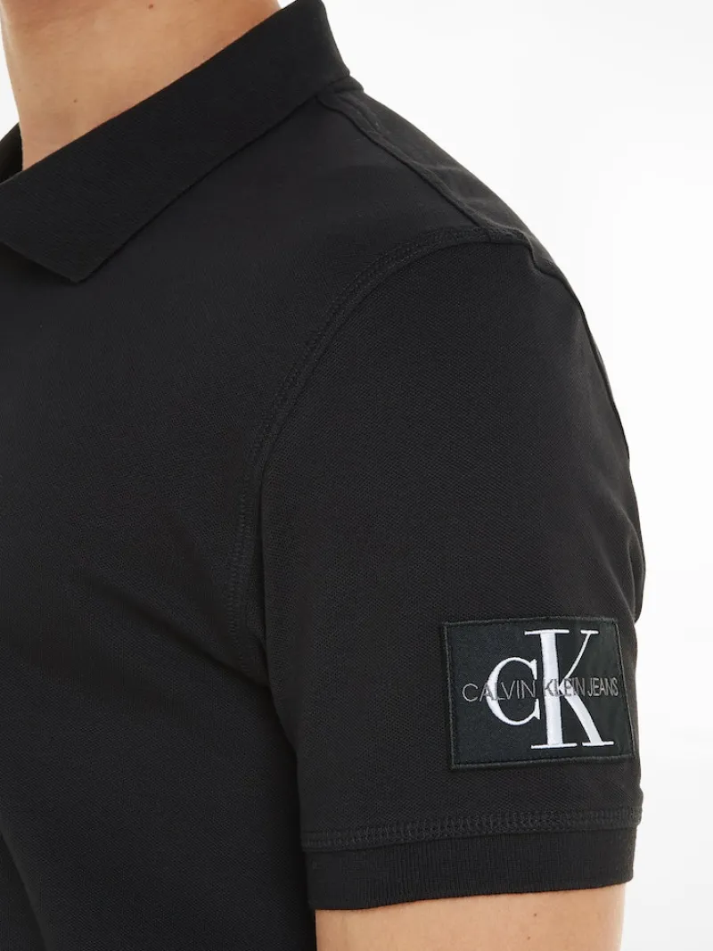 Calvin Klein Jeans Shirts*MONOLOGO BADGE POLO ck black