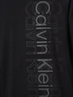 Calvin Klein Shirts*MULTI LOGO LS LIGHT SWEATSHIRT ck black