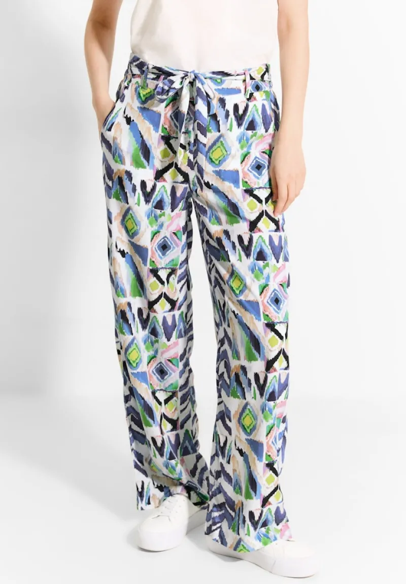 Cecil Hosen*Multicolor Print Hose vanilla white