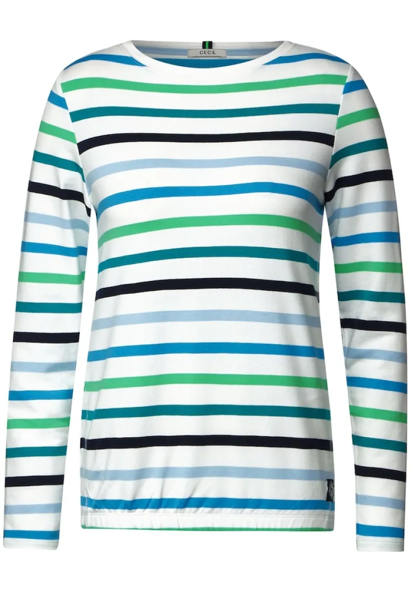 Cecil Pullover & Sweatshirts*Multicolor Streifen Shirt vanilla white